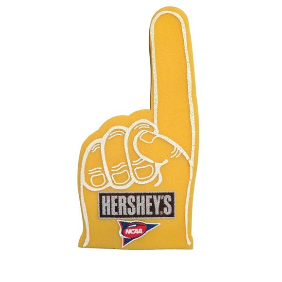 Hersheys NCAA Yellow Foam Finger Hand 17" Sports Fan Memorabilia - Picture 1 of 5